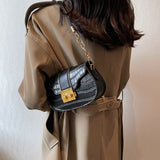 Solid Pu Leather Small Handbags Underarm Bags For Women