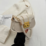 Solid Pu Leather Small Handbags Underarm Bags For Women