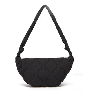 Women Puffer Shoulder Bag Light Weight Small Hobo Padded Handbag