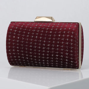 Velvet Evening Bag for Women Wedding Phone Purse Clutch Makeup Bolsas