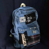 Grunge Y2k Harajuku Denim Backpack School Bag