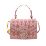 Metal Crossbody Bag Small Square Shoulder Bag