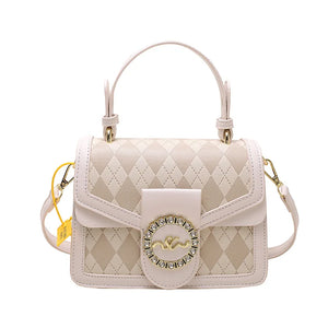 Metal Crossbody Bag Small Square Shoulder Bag