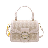 Metal Crossbody Bag Small Square Shoulder Bag