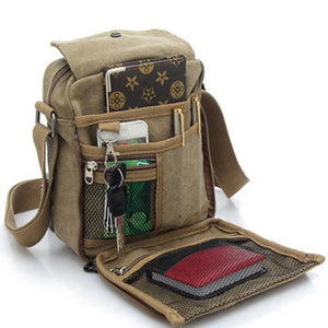 Lightweight Casual Canvas Rucksack Shoulder Sling Bag For Travel