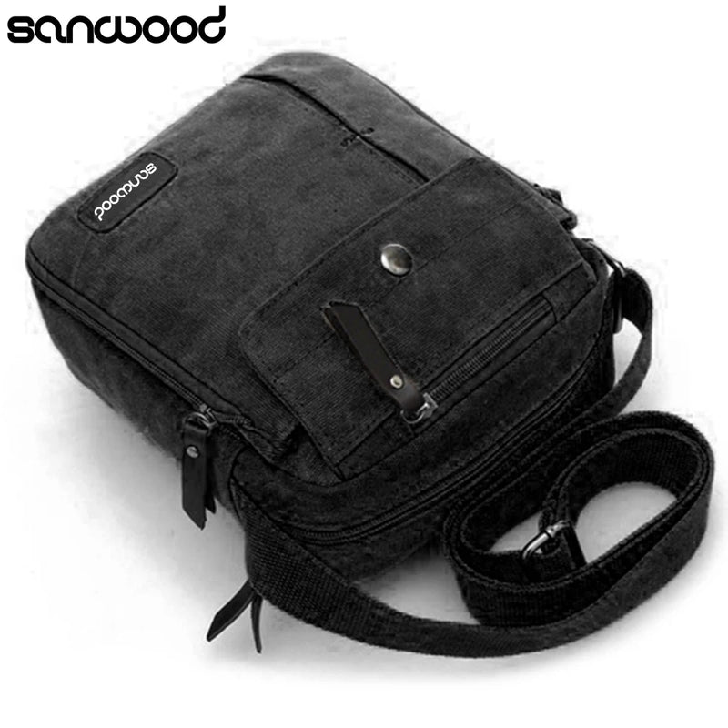 Lightweight Casual Canvas Rucksack Shoulder Sling Bag For Travel