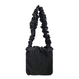 Large Capacity Knit Pleated Tote Bag for Women