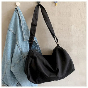 Canvas School Bag Female Students Crossbody Purse