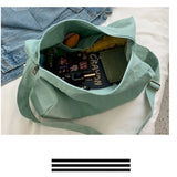 Canvas School Bag Female Students Crossbody Purse