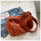 Canvas School Bag Female Students Crossbody Purse