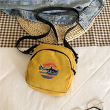 Mini Canvas Crossbody Bag Sling Purses Small Shoulder Phone Pouch