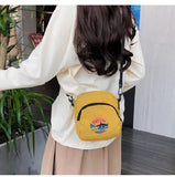 Mini Canvas Crossbody Bag Sling Purses Small Shoulder Phone Pouch