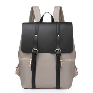 Nylon Backpack for Students Preppy Style Campus Men's