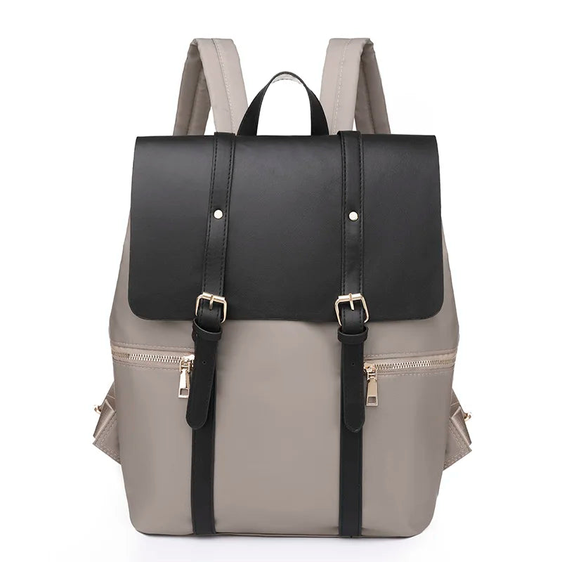 Nylon Backpack for Students Preppy Style Campus Men's