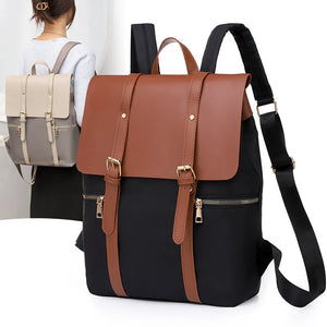 Nylon Backpack for Students Preppy Style Campus Men's