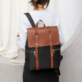 Nylon Backpack for Students Preppy Style Campus Men's