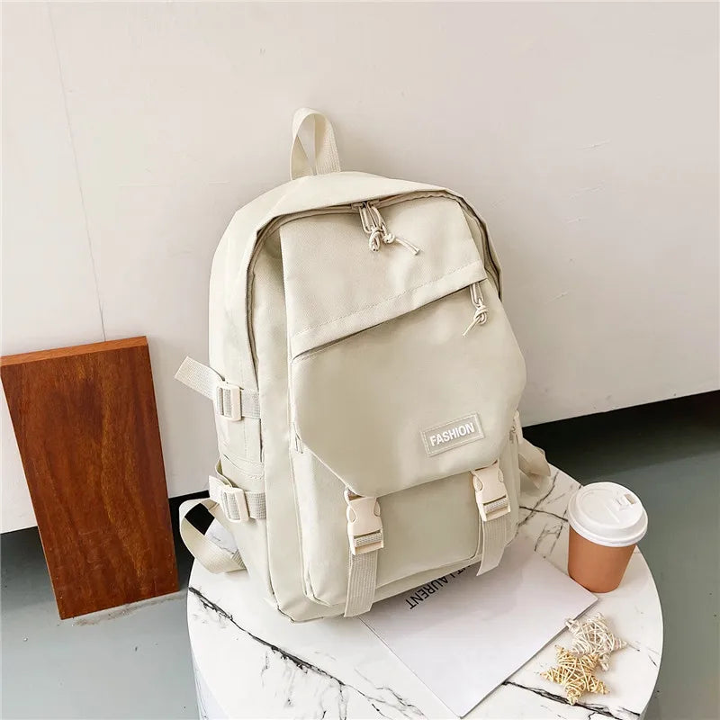 Nylon Backpack for Men Large Capacity School Travel Bag