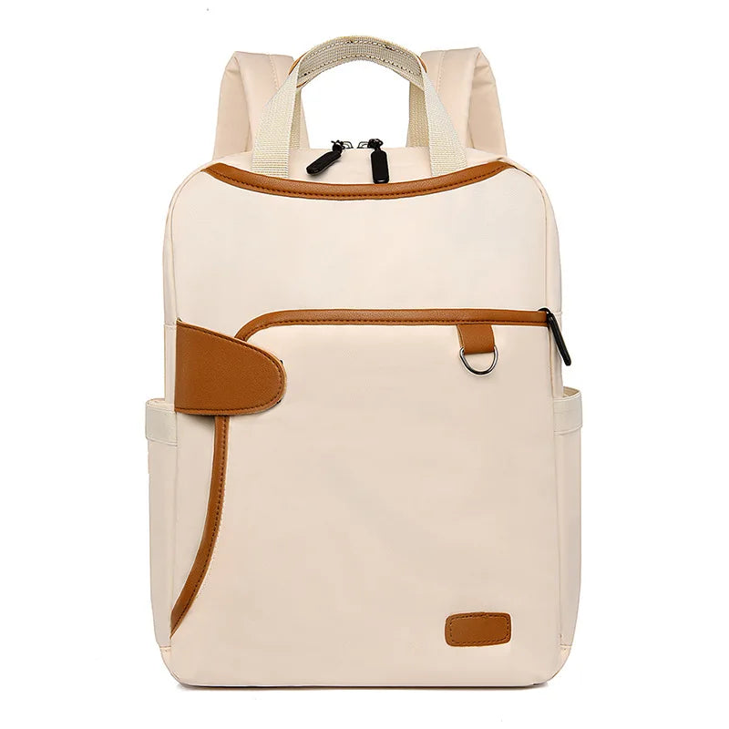 Oxford Backpacks For Women Solid Patchwork Zipper Softback Office Laptop Bags