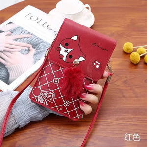 PU Leather Shoulder Bag Print Crossbody Bag