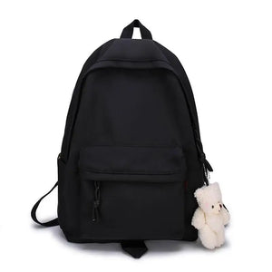 Girls College Student Backpack Large Capacity Shoulders Bag For Women