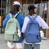 Girls College Student Backpack Large Capacity Shoulders Bag For Women