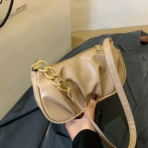 Classic PU Leather Shoulder Bag for Women