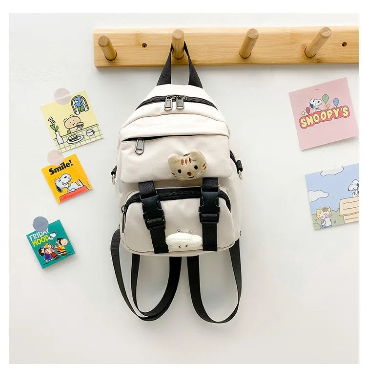 Small Canvas Girl Mini Backpack Waterproof Travel Backpack