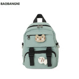 Small Canvas Girl Mini Backpack Waterproof Travel Backpack