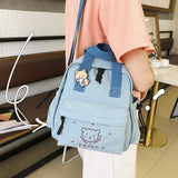 Small Canvas Girl Mini Backpack For Women Waterproof Travel Backpack