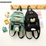 Small Canvas Girl Mini Backpack Waterproof Travel Backpack