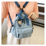 Small Canvas Girl Mini Backpack For Women Waterproof Travel Backpack