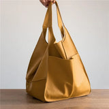 Soft Shoulder Bag Large Capacity PU Leather Handbags For Ladies