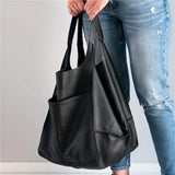 Soft Shoulder Bag Large Capacity PU Leather Handbags For Ladies