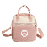 Corduroy Backpack Small Purse for Teenagers