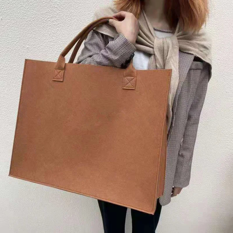 Casual Vintage Brown Tote Bag for Women