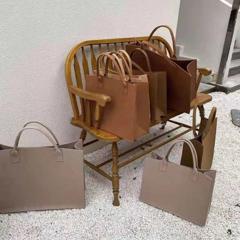 Casual Vintage Brown Tote Bag for Women
