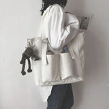 Waterproof Canvas Messenger Bag Large Capacity Tote