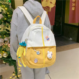 Waterproof Canvas Mini Backpack For Women School Bag Shoulder Bag
