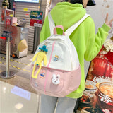 Waterproof Canvas Mini Backpack For Women School Bag Shoulder Bag