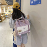 Waterproof Canvas Mini Backpack for Women Travel