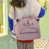 Waterproof Canvas Small Mini Backpack For Women Travel Backpack