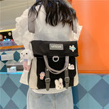 Waterproof Canvas Mini Backpack For Women Travel School Bag