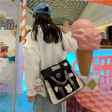 Waterproof Canvas Mini Backpack For Women Travel School Bag