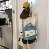 Waterproof Canvas Mini Backpack for Women Travel