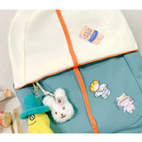 Waterproof Canvas Mini Backpack For Women School Bag Shoulder Bag