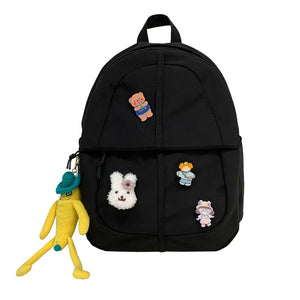 Waterproof Canvas Mini Backpack For Women School Bag Shoulder Bag