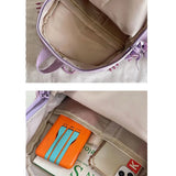 Waterproof Canvas Mini Backpack Women Travel School Bag