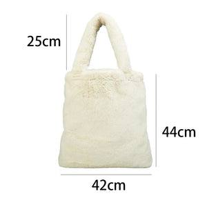 Furry Handbag Japanese Harajuku Y2k Tote Bag Women