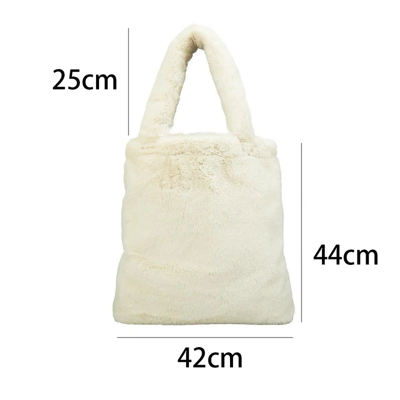 Furry Handbag Japanese Harajuku Y2k Tote Bag Women