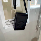 Small Pu Leather Shoulder Bags Girl Crossbody Bags Ladies Purses Wallet Brown